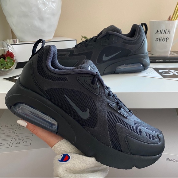 Nike Shoes - NWT Nike air Max 200 triple black